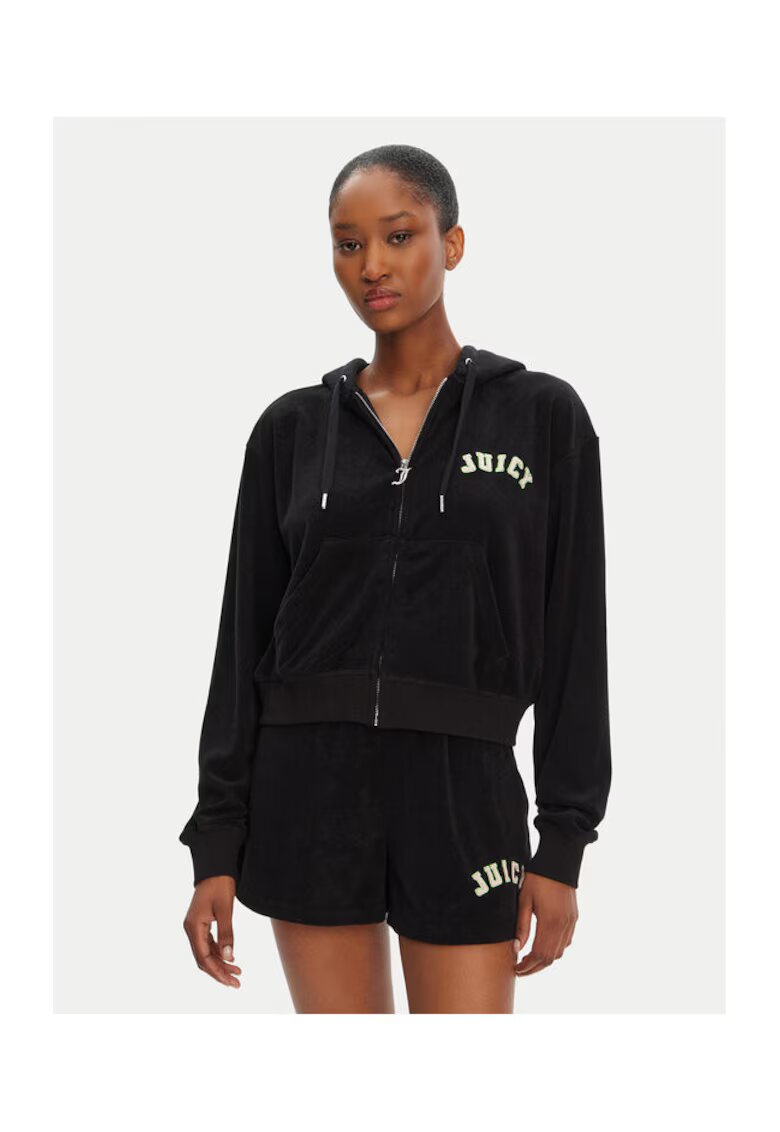 Juicy Couture Дамска блуза JCWAS125321 - Памук/Модал - Черна