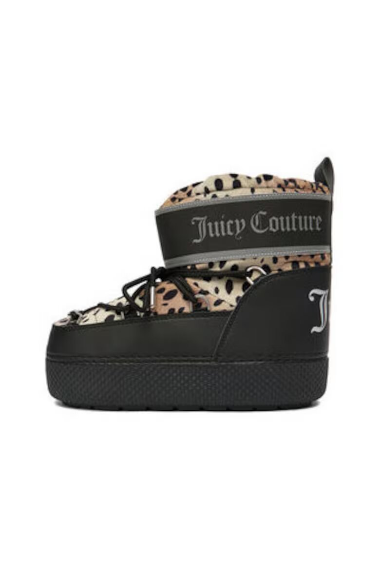 Juicy Couture Дамски ботуши кръгли пластмасови кафяви