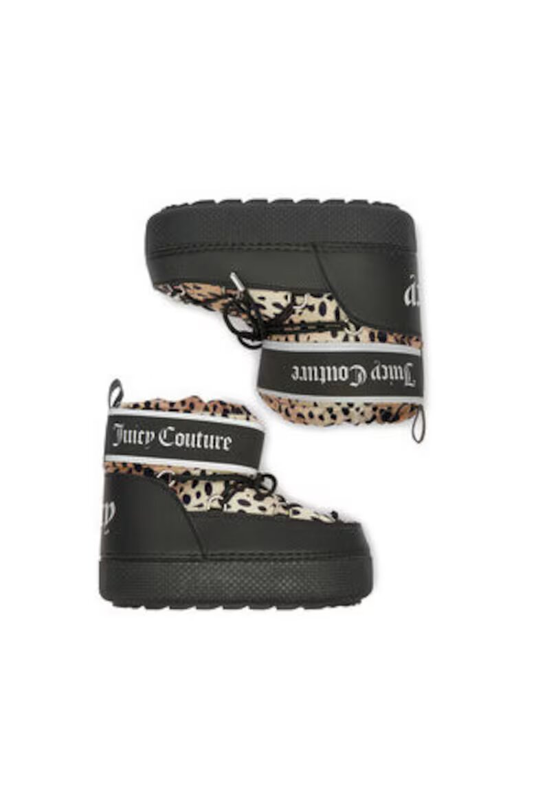 Juicy Couture Дамски ботуши кръгли пластмасови кафяви