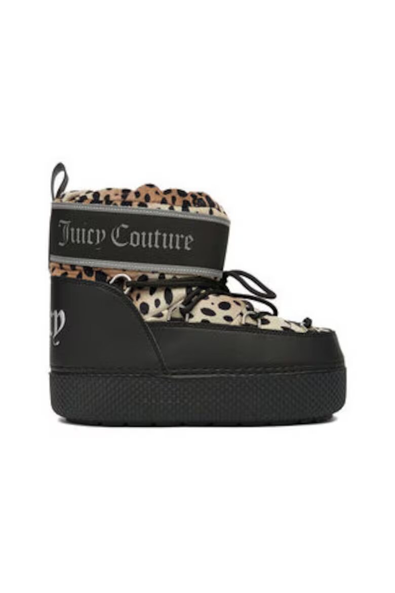 Juicy Couture Дамски ботуши кръгли пластмасови кафяви