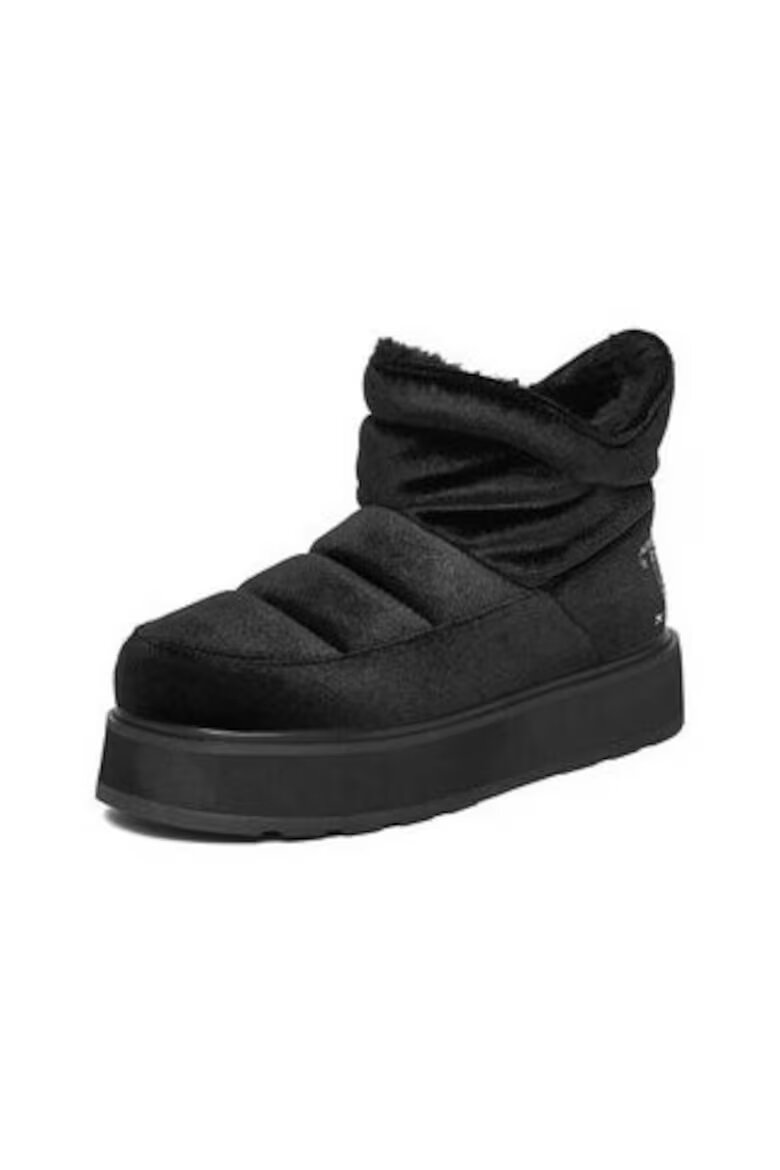 Juicy Couture Дамски ботуши тип слип-он с ластични ленти черен пластмасов материал