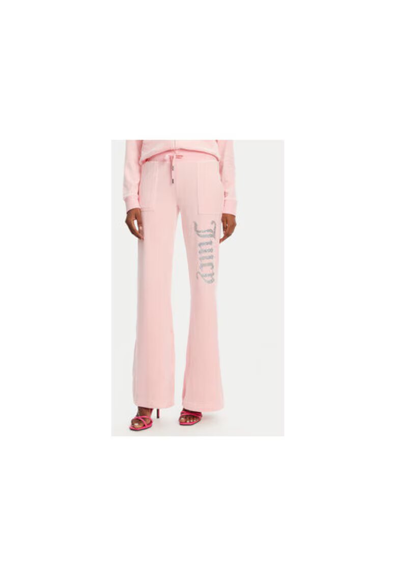 Juicy Couture Дамски спортен панталон JCBBJ125806 - Полиестер/Еластан - Розов