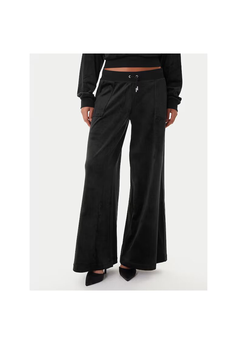 Juicy Couture Дамски спортни панталони черни - широки