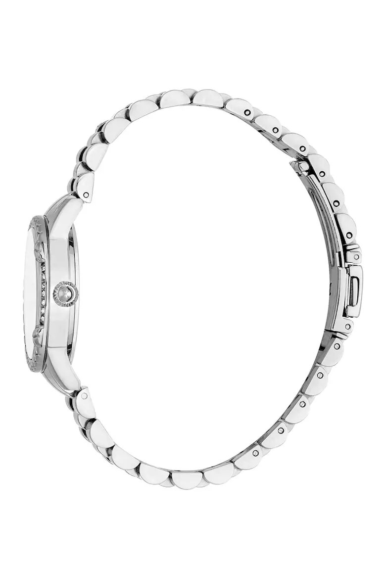 JUST CAVALLI Часовник Animalier Fiorenza Snake от неръждаема стомана Сребрист
