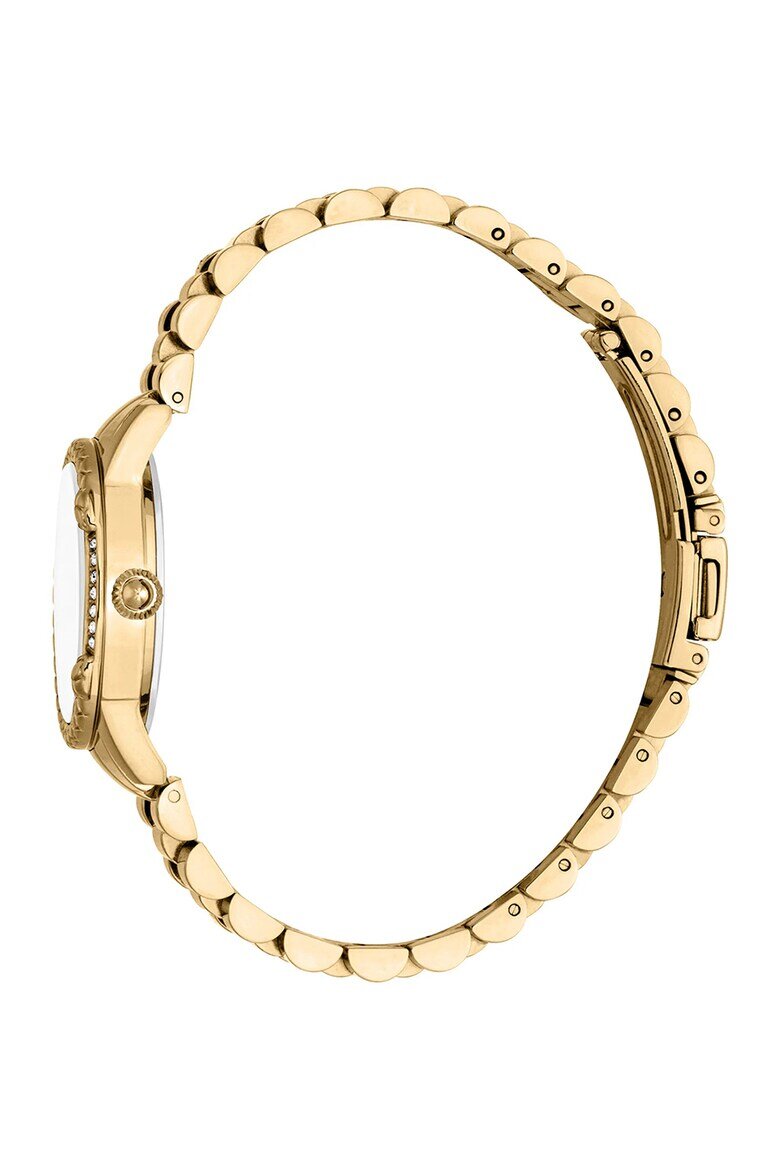 JUST CAVALLI Часовник Animalier Fiorenza Snake от неръждаема стомана Златист