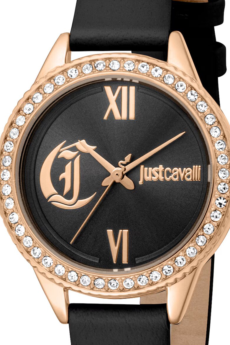 JUST CAVALLI Часовник с кожена каишка