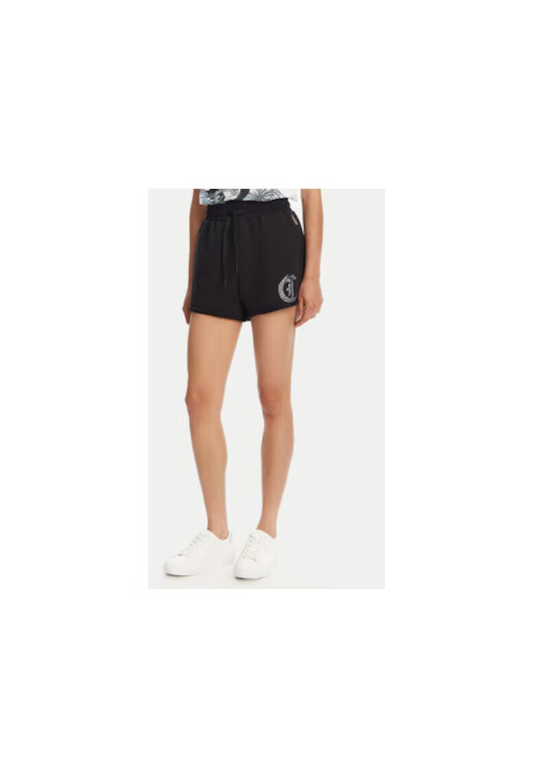 JUST CAVALLI Дамски спортни шорти 78PADE08 CF100 - Памук -