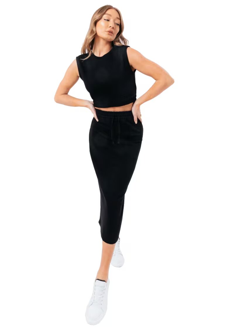 Justhype Комплект блуза и миди пола - Sweat Midi Skirt Loungewear Set 10078