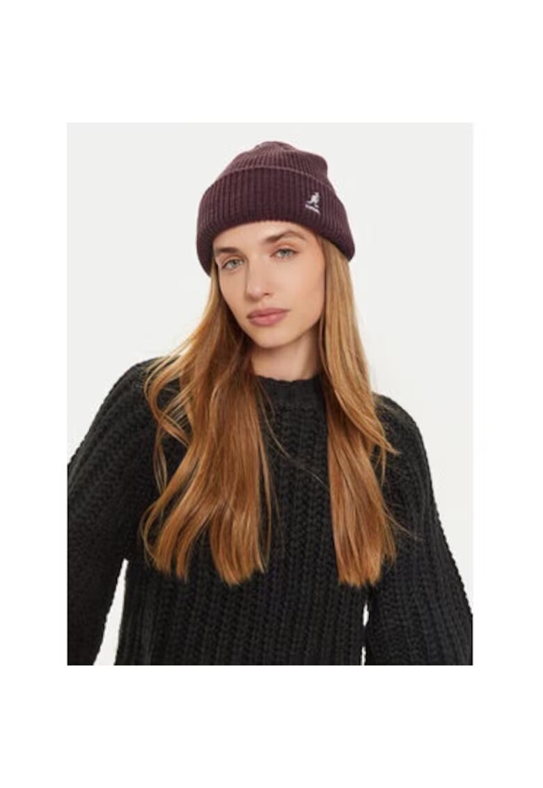 Kangol Дамска шапка Cardinal 2 Way Beanie - лилава - синтетичен материал