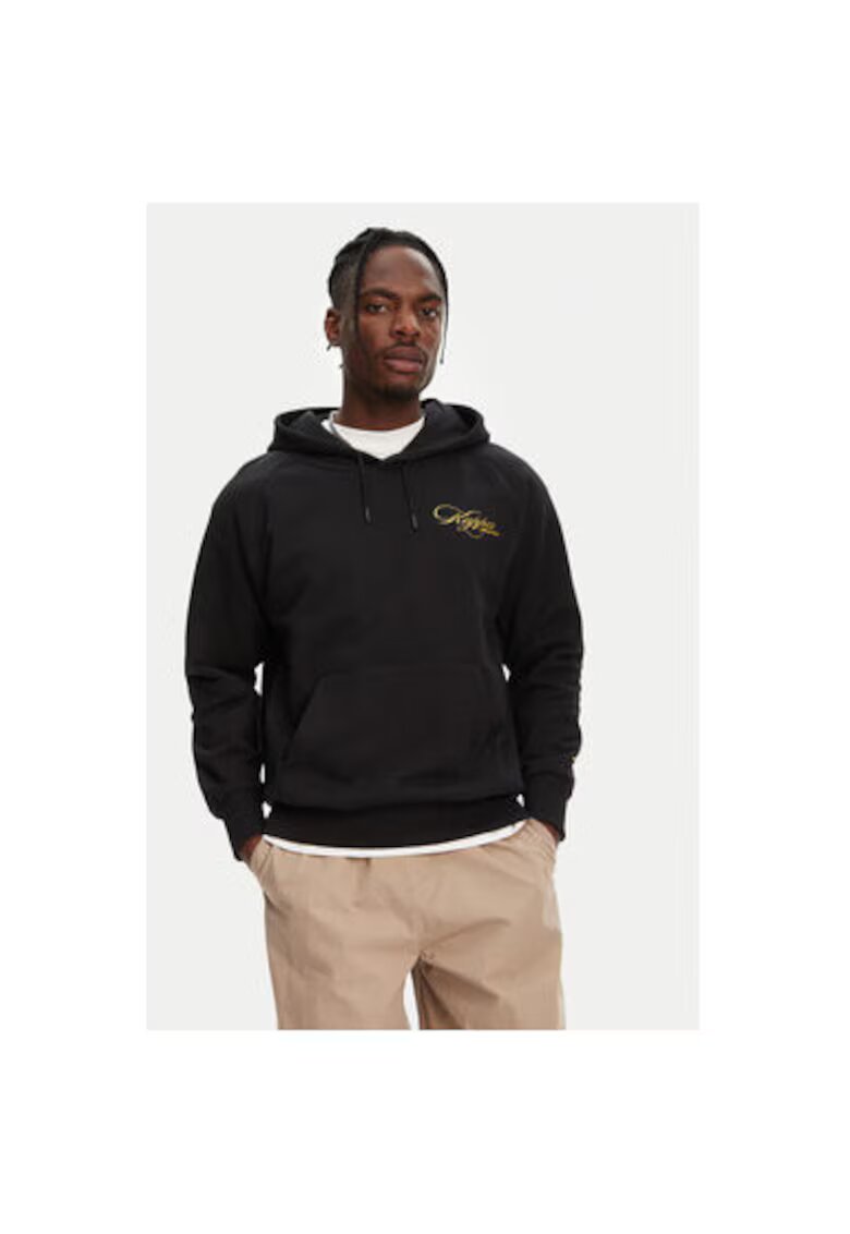 Kappa Мъжки суитшърт 341T54W - Органичен памук - Черен - Черен
