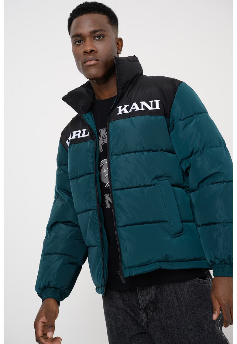 Karl Kani Зимно яке Retro Essential - Черен/Тъмнозелен