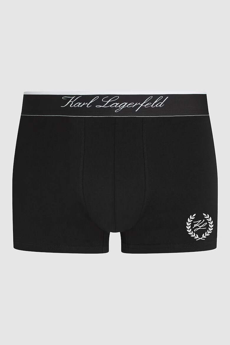 Karl Lagerfeld Боксерки с лого - 3 чифта Черен