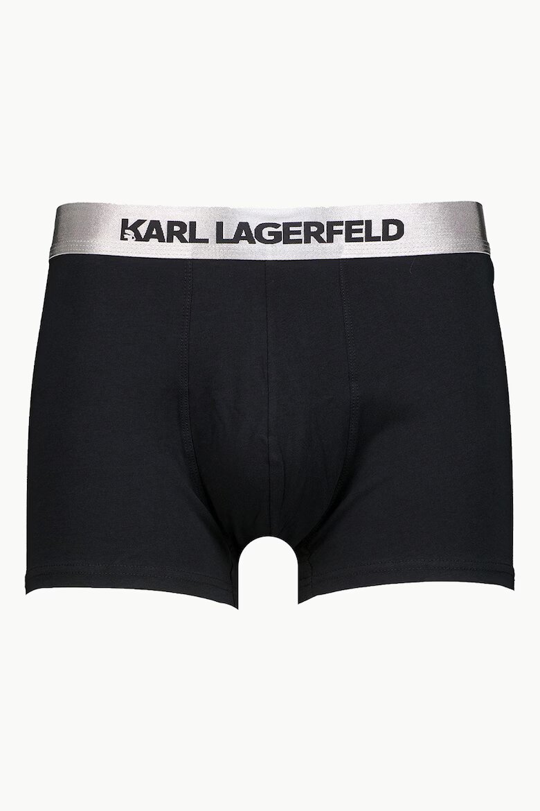 Karl Lagerfeld Боксерки с лого - 3 чифта Черен/Сребрист/Тъмносин