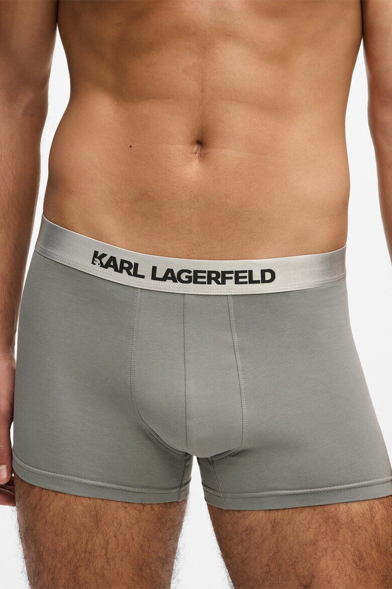 Karl Lagerfeld Боксерки с лого - 3 чифта Зелен/Черен/Сив