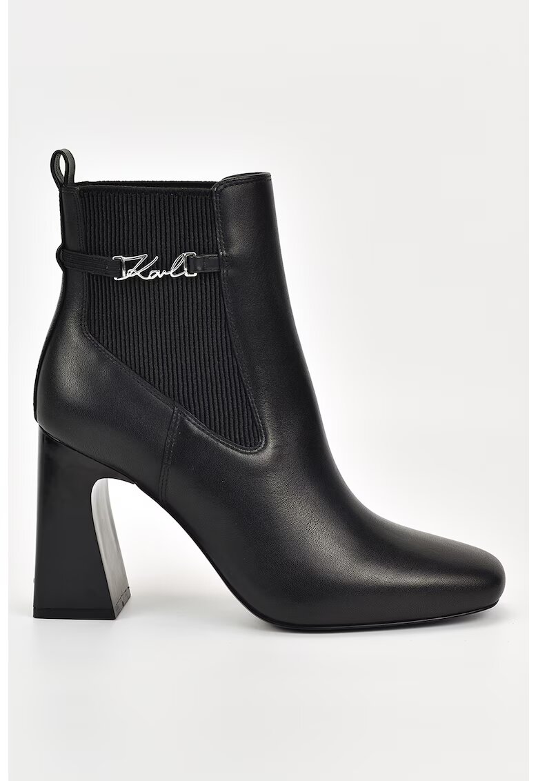 Karl Lagerfeld Боти Chelsea с масивен ток
