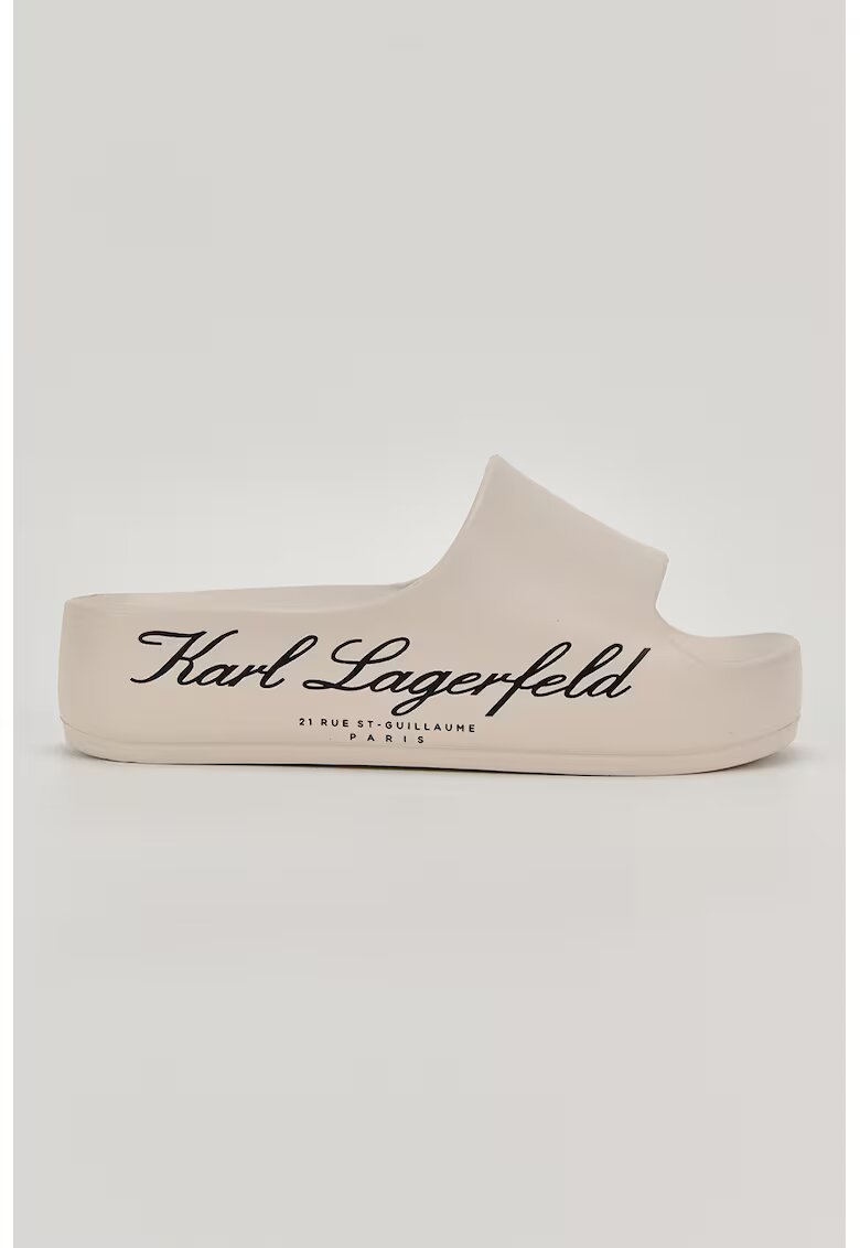 Karl Lagerfeld Чехли с равна платформа и лого