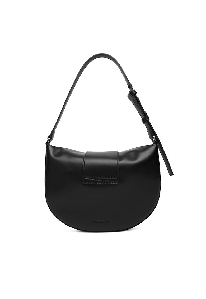 Karl Lagerfeld Дамска чанта Black Embellishment - естествена кожа - универсални размери