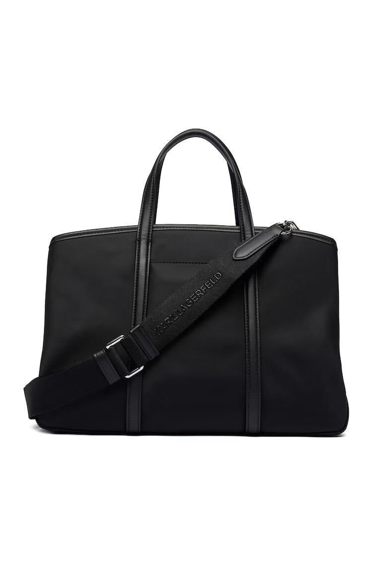 Karl Lagerfeld Дамска чанта черна - модел A4W30017 - от екологична кожа