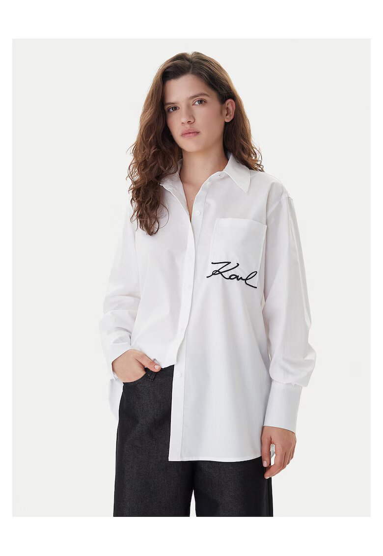 Karl Lagerfeld Дамска риза бяла