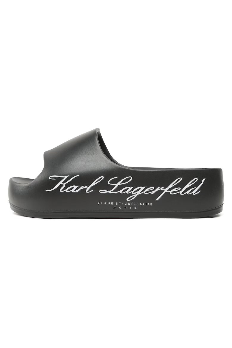 Karl Lagerfeld Дамски чехли KL86000 Синтетика Черен