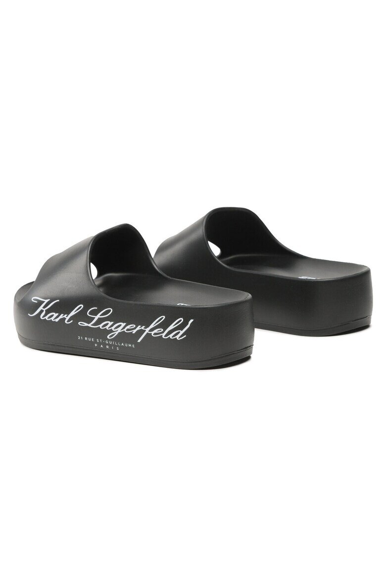 Karl Lagerfeld Дамски чехли KL86000 Синтетика Черен