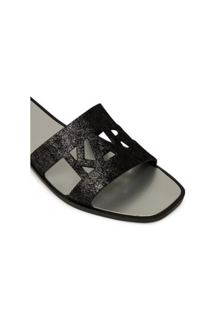Karl Lagerfeld Дамски джапанки - KL80402 - Естествена кожа - Черни