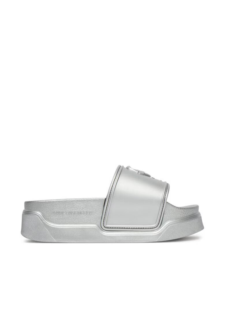 Karl Lagerfeld Дамски джапанки - KL88819 - Синтетика - 39 EU - Сребърни