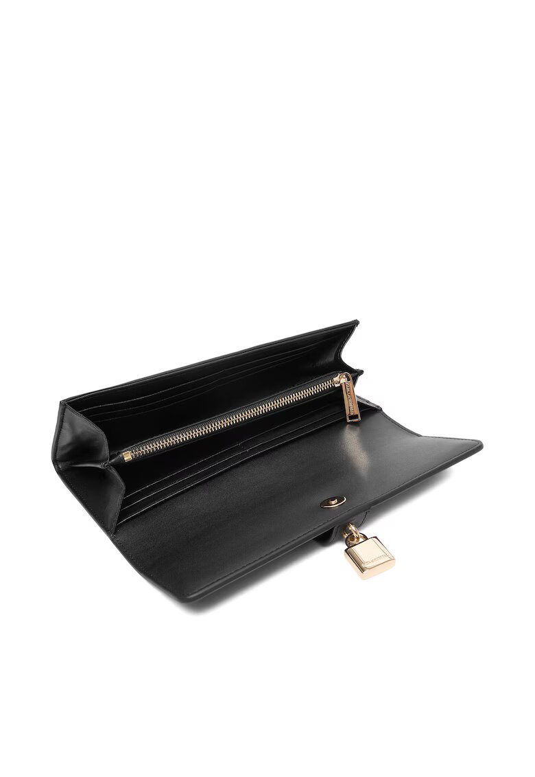 Karl Lagerfeld Дамски портфейл Black/Gold 992 B1W32026 - естествена кожа