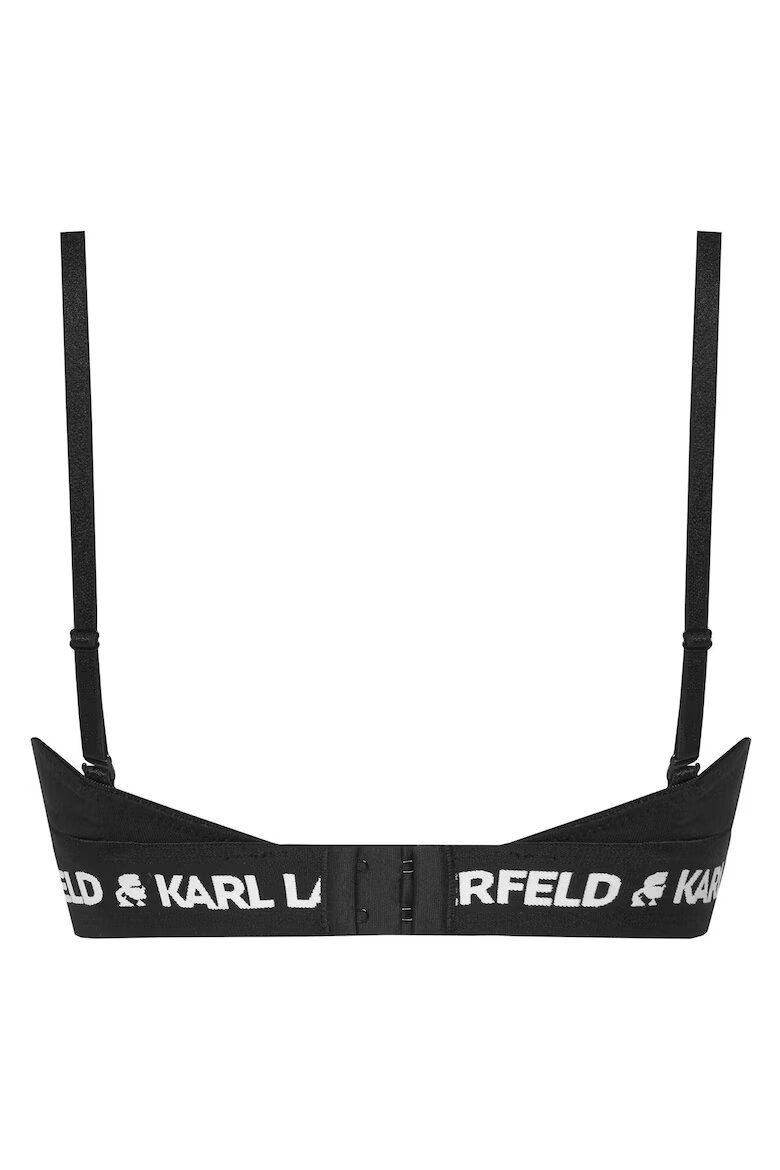 Karl Lagerfeld Дамски сутиен тип бриджитка Черен Лиосел