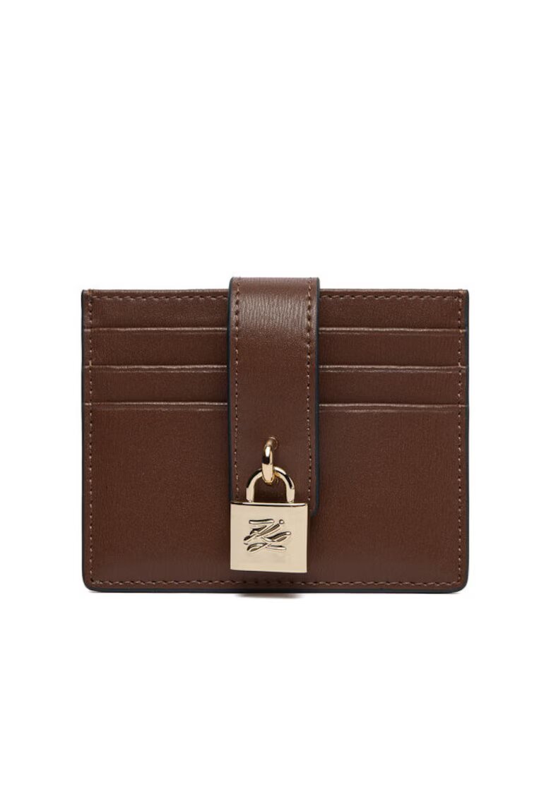 Karl Lagerfeld Дамско портмоне калъф за карти - цвят Dark Friar Brown - размери 2LQ B1W32025