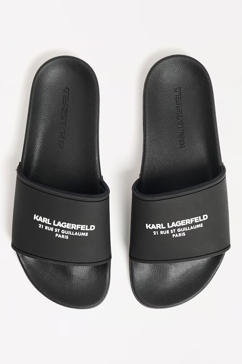 Karl Lagerfeld Домашни пантофи с лого Черен