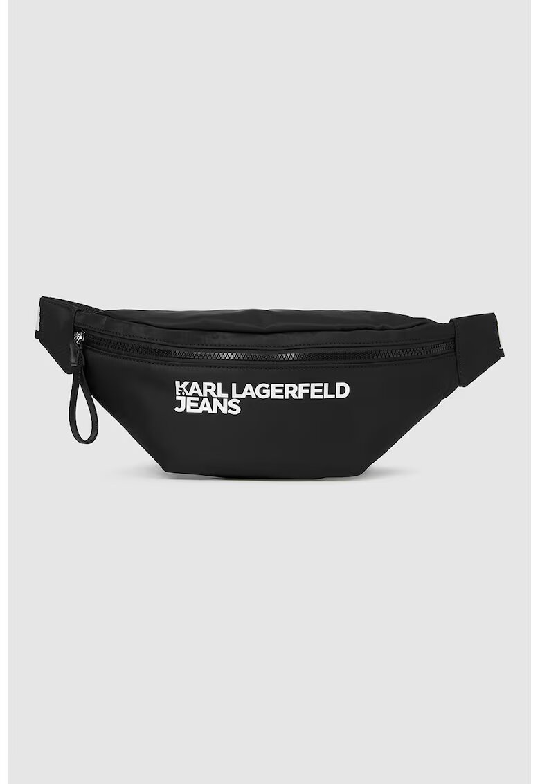 KARL LAGERFELD JEANS Чанта за кръста Essential с презрамка с лого - Черен