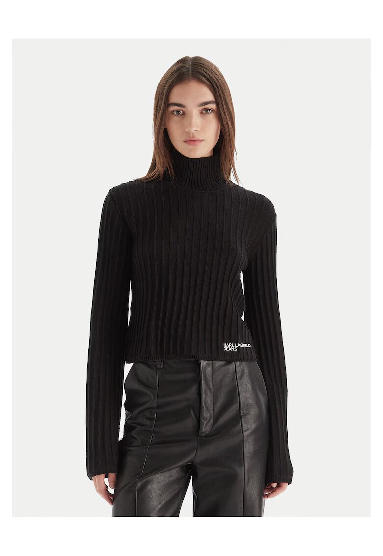 KARL LAGERFELD JEANS Дамска блуза - черна