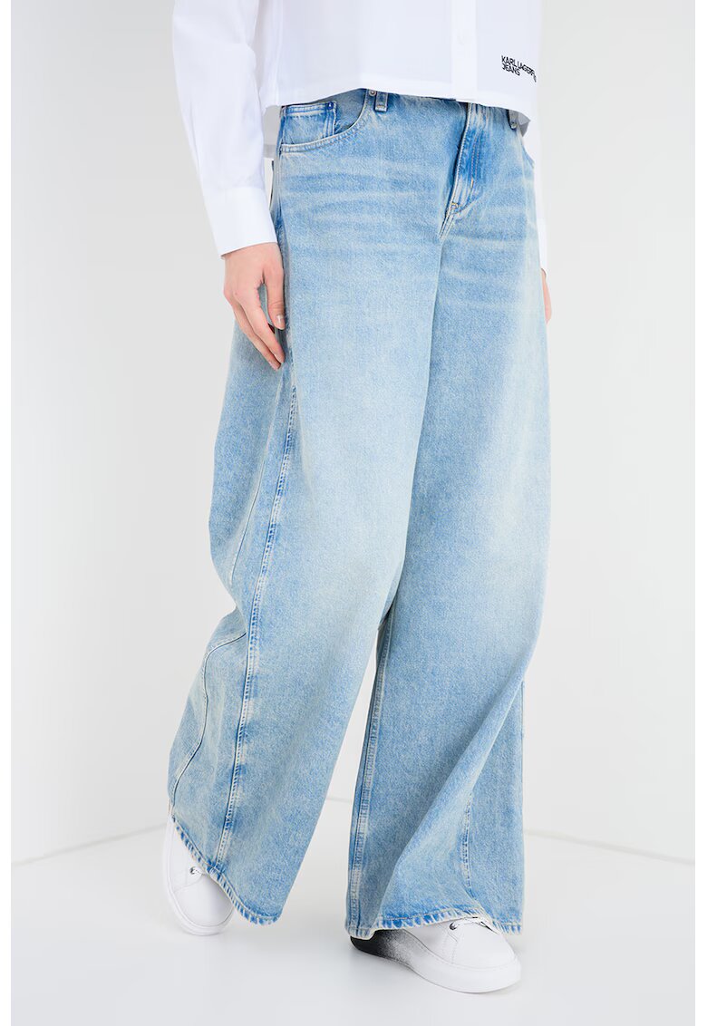 KARL LAGERFELD JEANS Дънки с широк крачол и средновисока талия