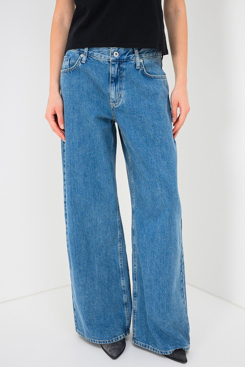 KARL LAGERFELD JEANS Дънки с широк крачол Прашно синьо
