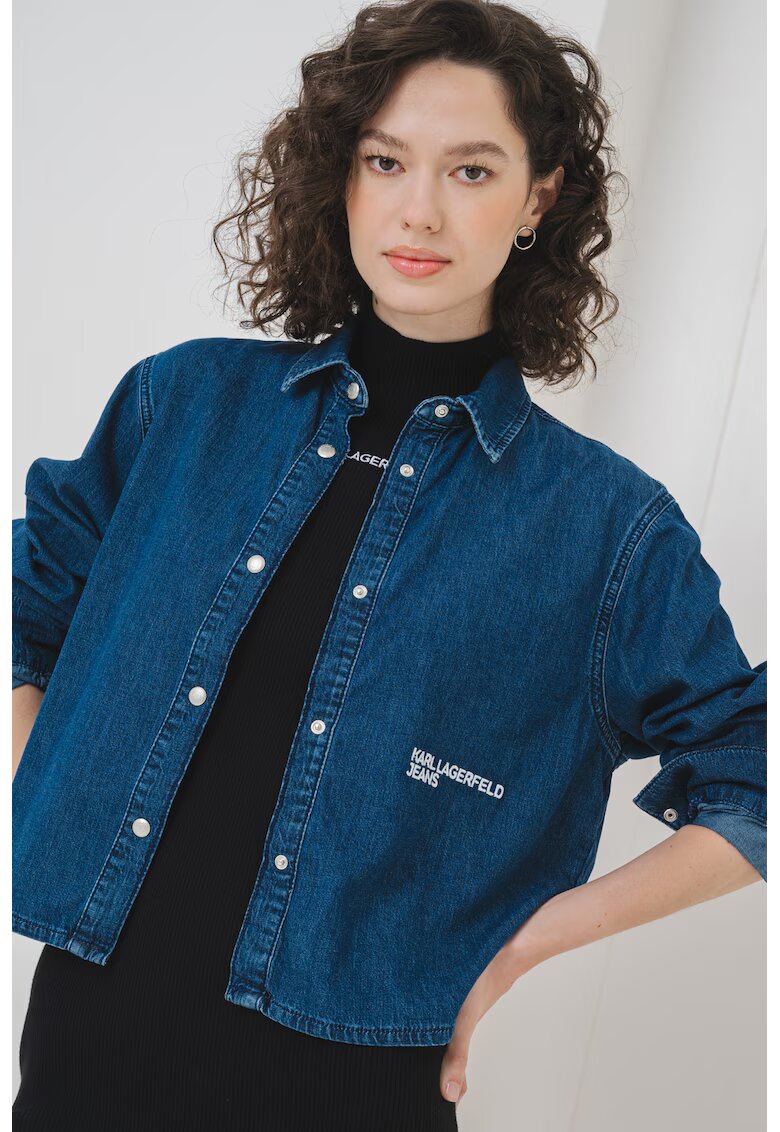 KARL LAGERFELD JEANS Дънкова риза с капси