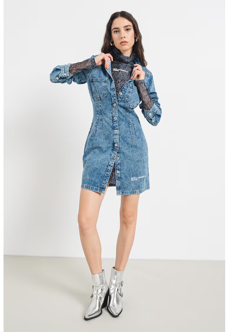 KARL LAGERFELD JEANS Дънкова рокля с джобове