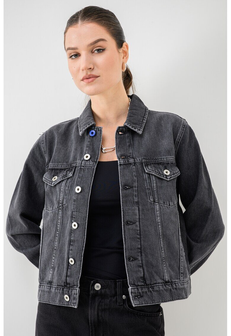 KARL LAGERFELD JEANS Дънково яке с метални копчета