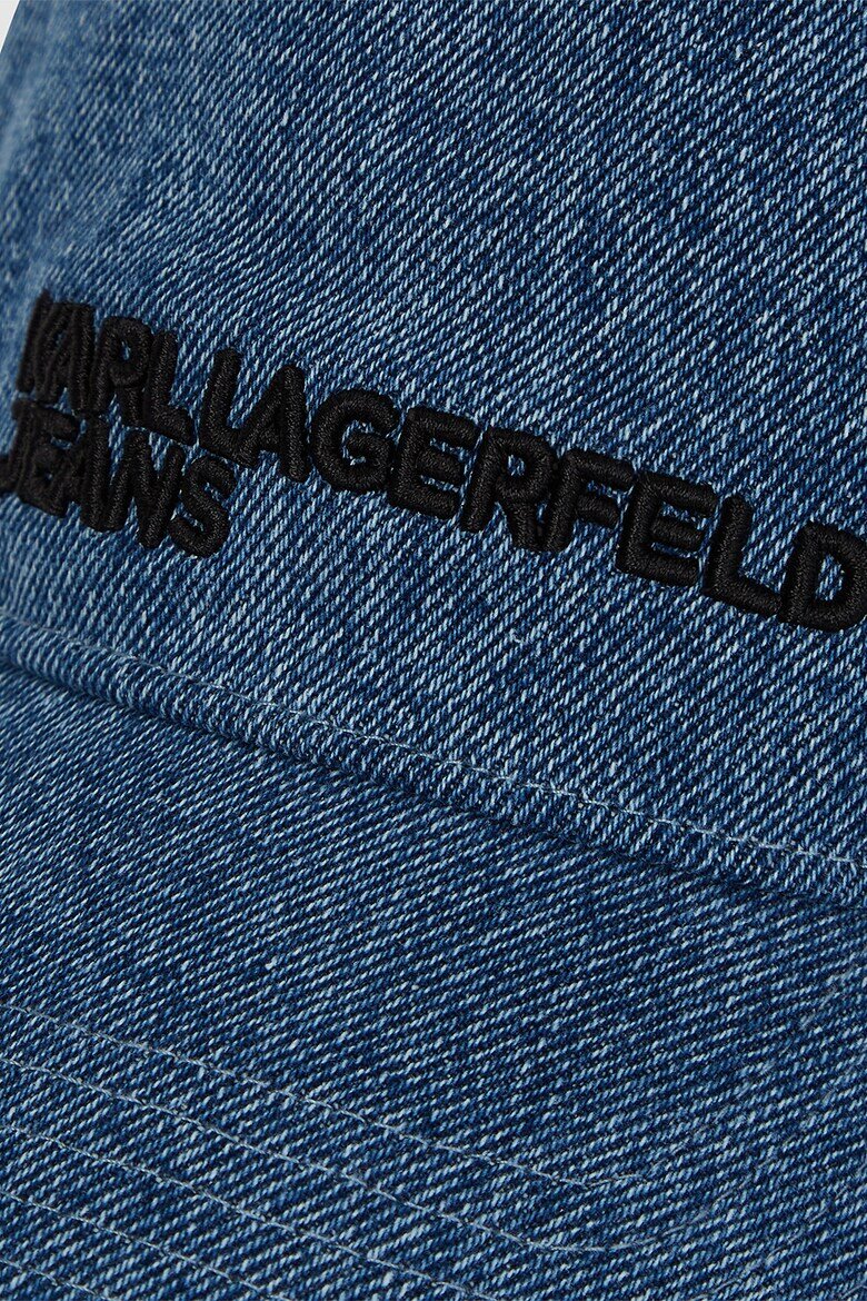 KARL LAGERFELD JEANS Двуцветна шапка от деним Син