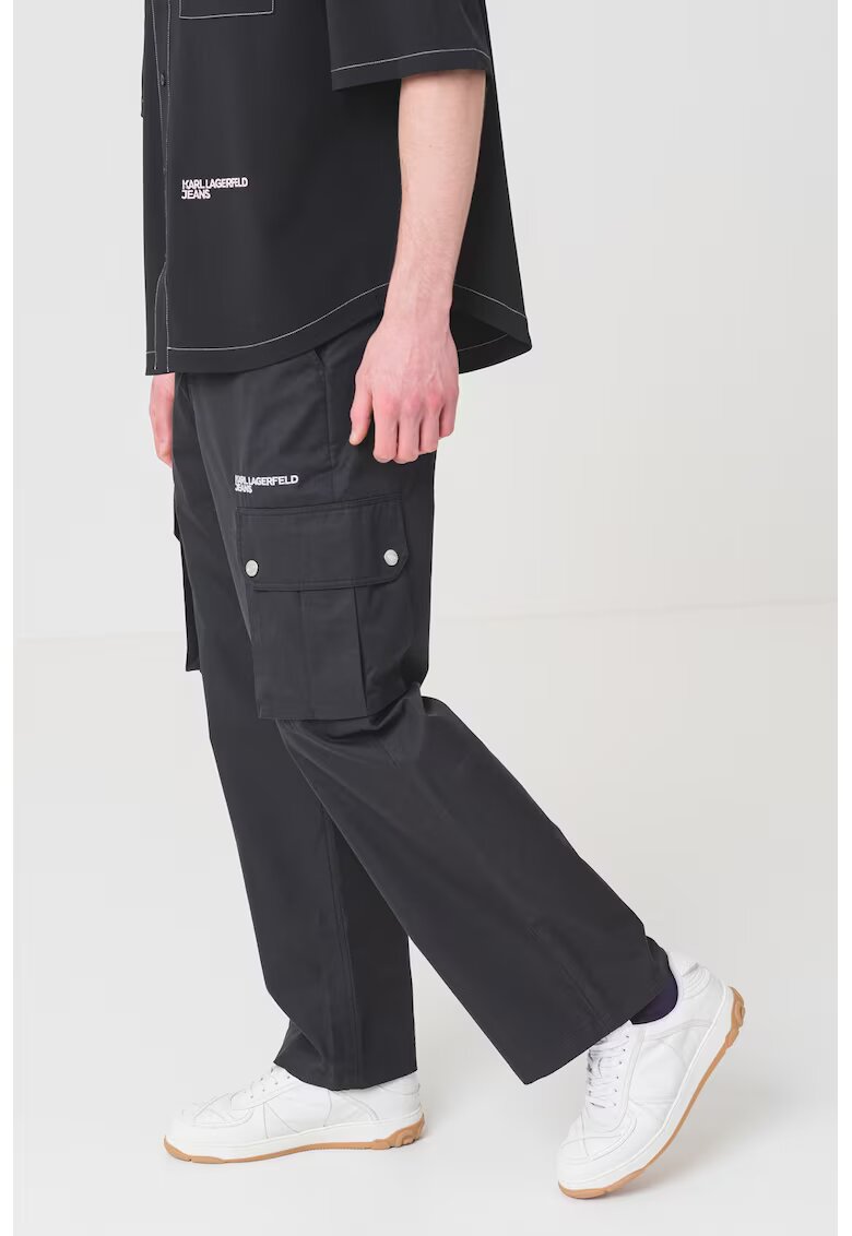 KARL LAGERFELD JEANS Карго панталон със средновисока талия