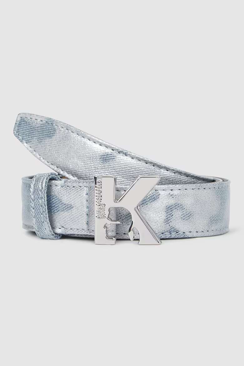 KARL LAGERFELD JEANS Колан с монограм Бледо синьо