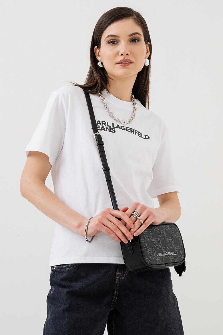 KARL LAGERFELD JEANS Памучна тениска Бял
