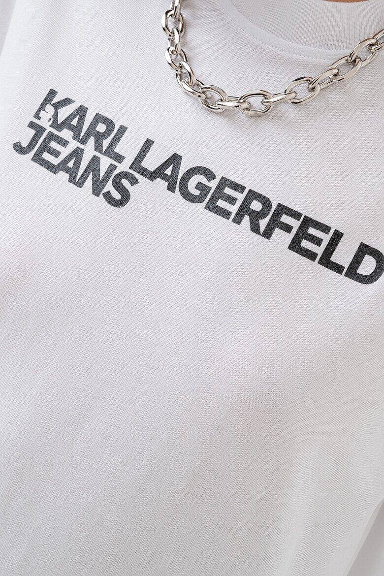 KARL LAGERFELD JEANS Памучна тениска Бял