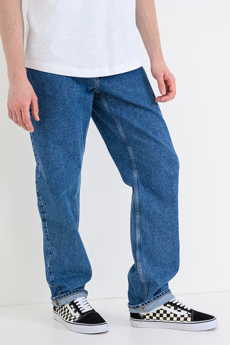 KARL LAGERFELD JEANS Прави дънки с миди талия Син
