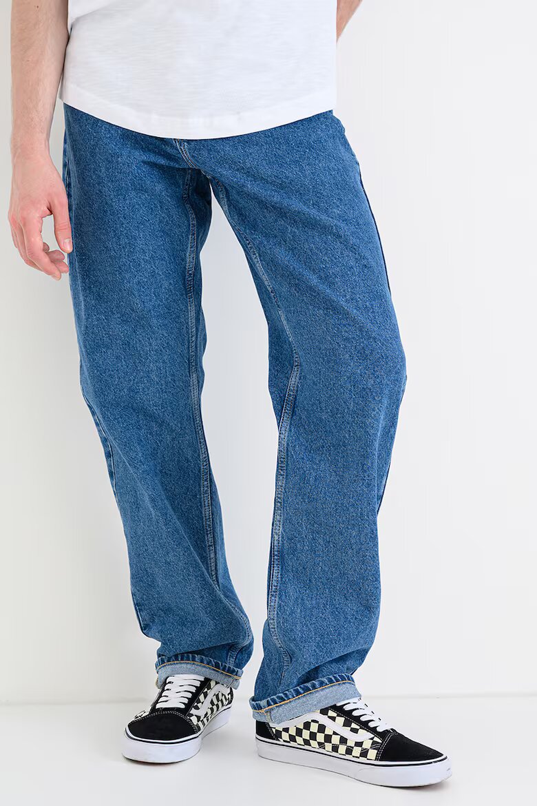 KARL LAGERFELD JEANS Прави дънки с миди талия Син