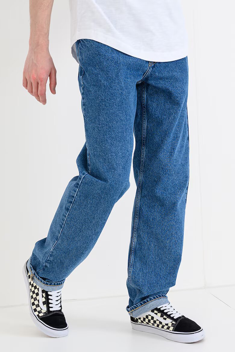 KARL LAGERFELD JEANS Прави дънки с миди талия Син