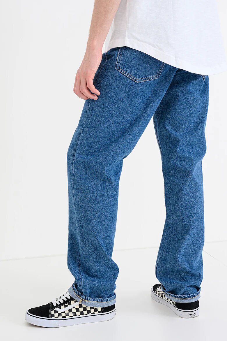 KARL LAGERFELD JEANS Прави дънки с миди талия Син