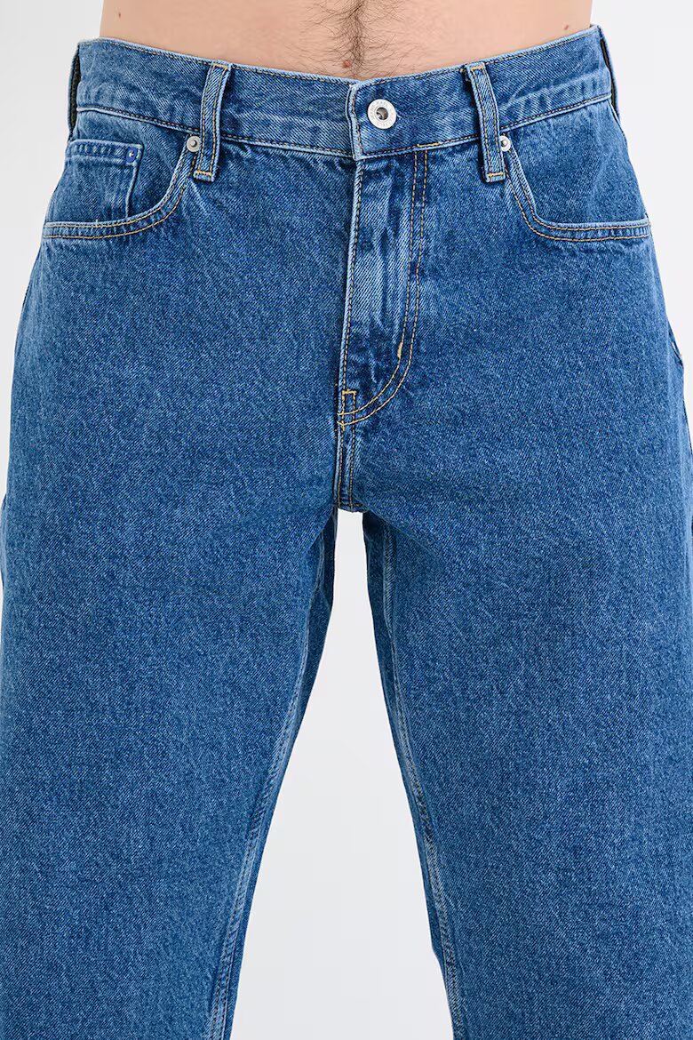 KARL LAGERFELD JEANS Прави дънки с миди талия Син