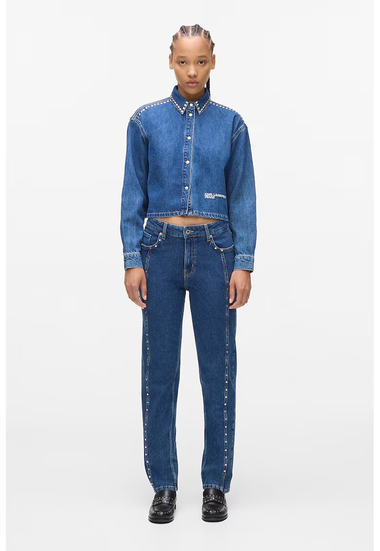 KARL LAGERFELD JEANS Прави дънки с нитове