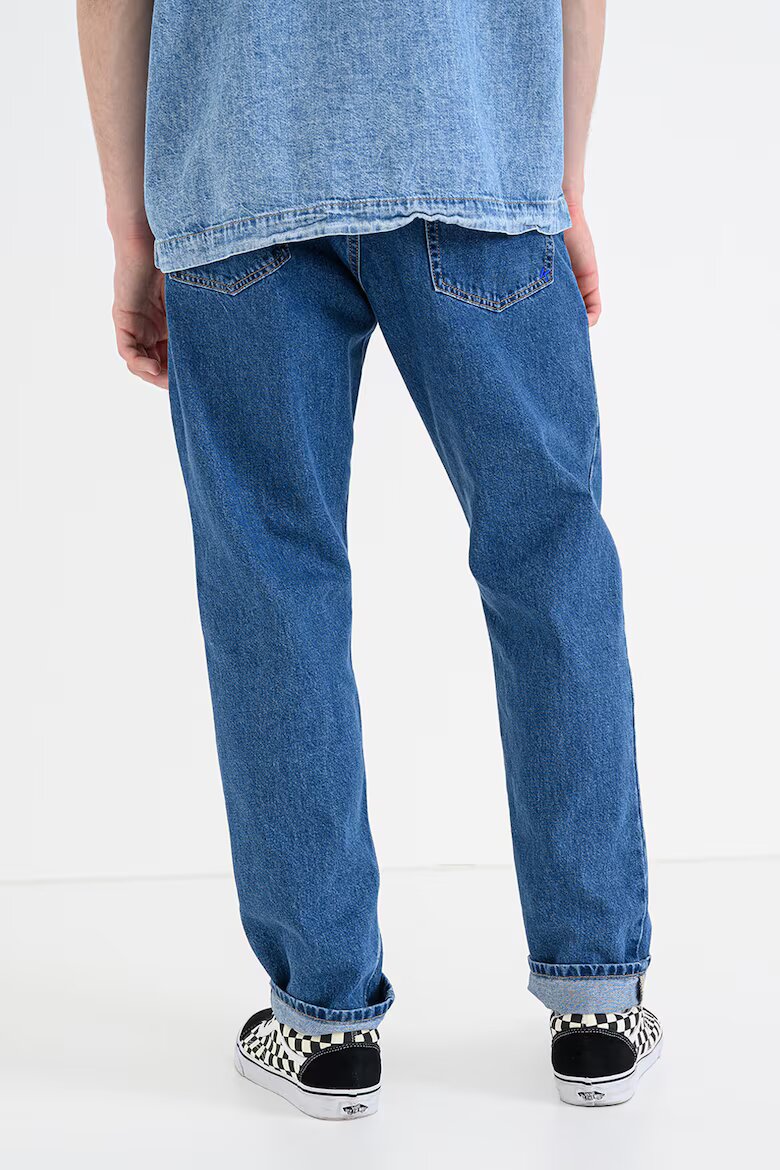 KARL LAGERFELD JEANS Скосени дънки с миди талия Син